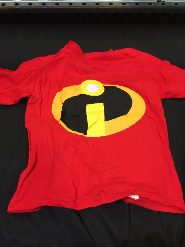 Photo 2 of Disney Little Boys' the Incredibles Logo Costume T-Shirt- SIZE 4T 
