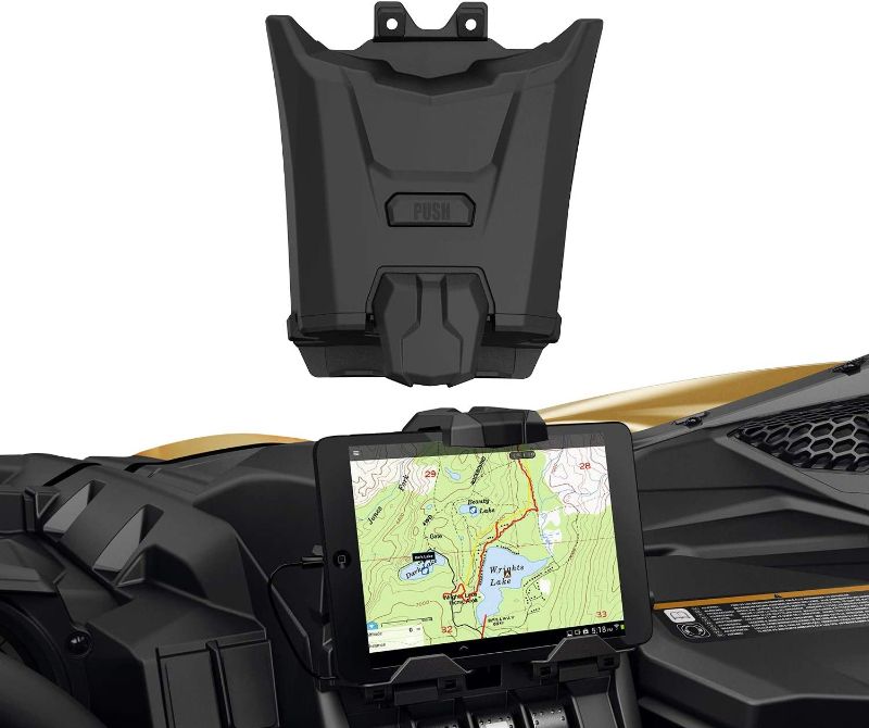 Photo 1 of A & UTV PRO X3 Electronic Device Tablet Holder, Phone Ipad GPS Holder Compatible with 2017-2023 Can Am Maverick X3 Storage Box Accessiories,Replace OEM #715002874
