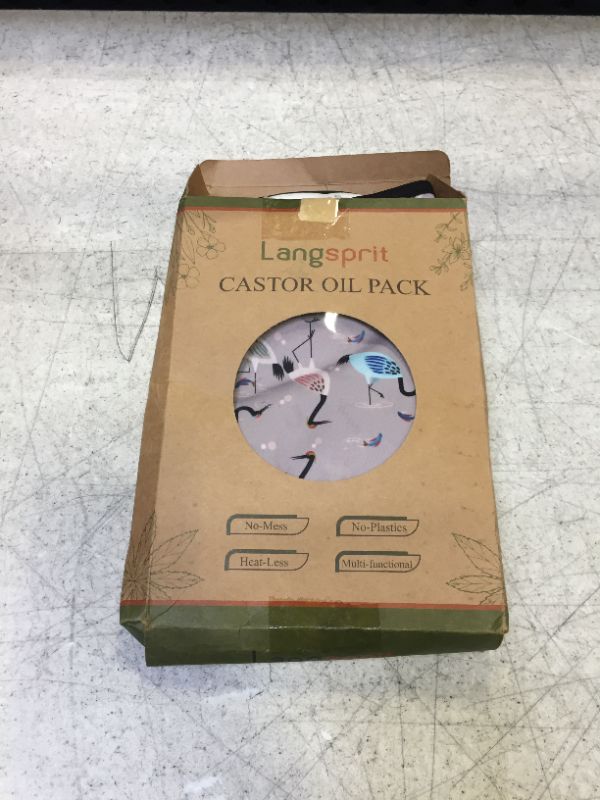 Photo 2 of Langsprit Castor Oil Pack Compress -Reusable Castor Oil Pack Compress Wrap Mess-Free Castor Oil Pack Kits Castor Oil Packs for Liver Detox, Aid sleep, Constipation, Suitable for Unisex(Patent Pending) Large Nice Bird