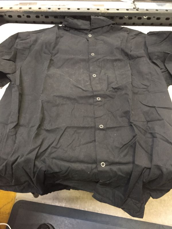 Photo 1 of  Unisex Shirt BUTTOM UP SHORT SLEEVE SHIRT, Large, White- SIZE  Large 