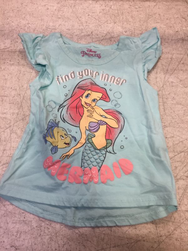 Photo 1 of Disney Princess Toddler Girls Fit and Flare Ultra Soft SHIRT 5T Teal- 