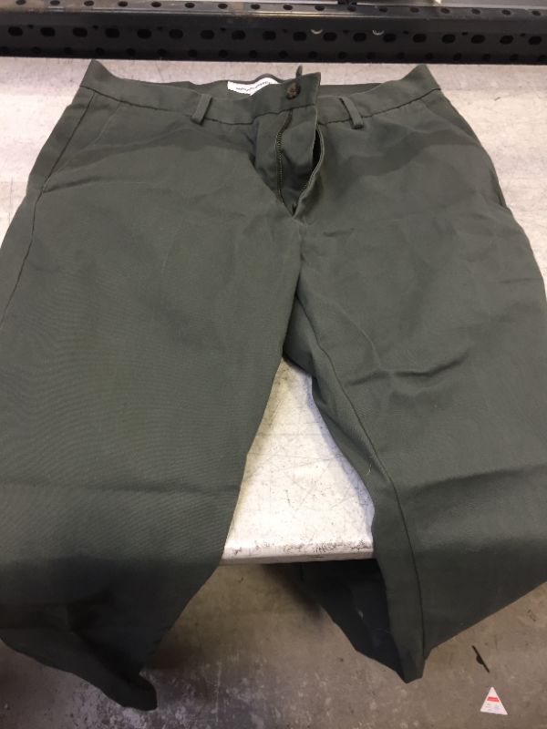 Photo 2 of Amazon Essentials Men's Slim-Fit Wrinkle-Resistant Flat-Front Chino Pant 34W x 32L Olive