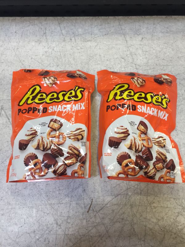 Photo 2 of 2 PACK Reese's Popped Snack Mix, 8 Ounce- BEST BY- 06/2023
