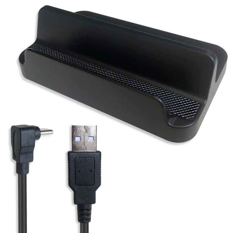 Photo 1 of QJYTH Stand Dock Compatible with Steam Deck and 1.5 Meters Charging Cable(4.92ft, Black)
