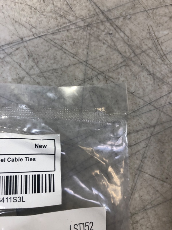 Photo 3 of (( 2 PACK  FACTORY SEALED )) LANGIR Stainless Steel Zip Ties 6 Inches Heavy Duty Heat Resistant Cable Metal Wire Ties 100 PCS
