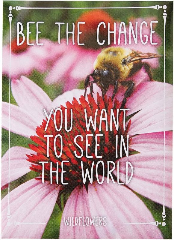 Photo 1 of (( FACTORY PACKAGED )) American Meadows Wildflower Seed Packets ''Bee The Change'' Party Favors (Pack of 20) - Pollinator Wildflower Seed Mix to Attract Hummingbirds, Bees, and Butterflies, Party Favor for Any Occasion
