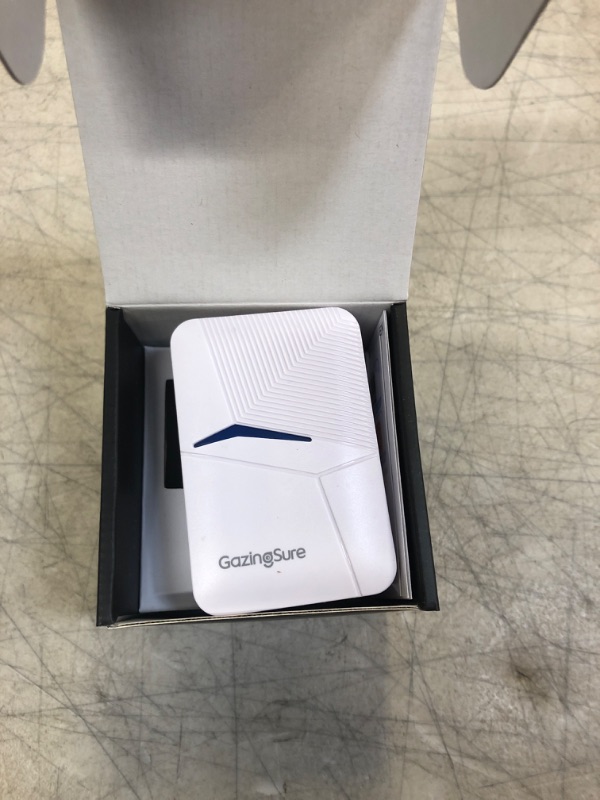 Photo 1 of Doorbell Wireless, GazingSure 1500ft Range Weatherproof Door Chime, Door Bell Ringer Wireless, Battery Powered Transmitter & Plug-in Receiver - White
