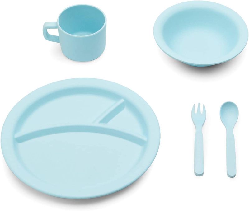 Photo 1 of (( FACTORY SEALED )) Red Rover 20024 Bamboo Kids' Dinner Set, 2.75 x 11 x 10.25 inches, Blue
