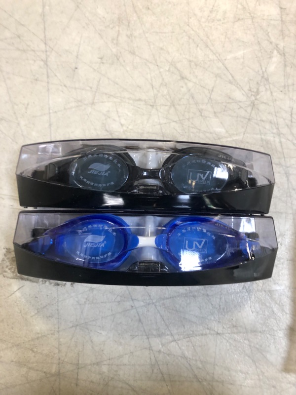 Photo 2 of (( 2 PAIRS )) Fast Consuming Jiejia Swimming Goggles Anti-fog
