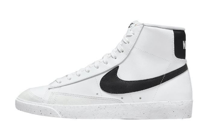 Photo 1 of (( SIZE 7.5 )) ** USED SEE NOTES ** Nike Blazer Mid 77 Next Nature White & Black 
