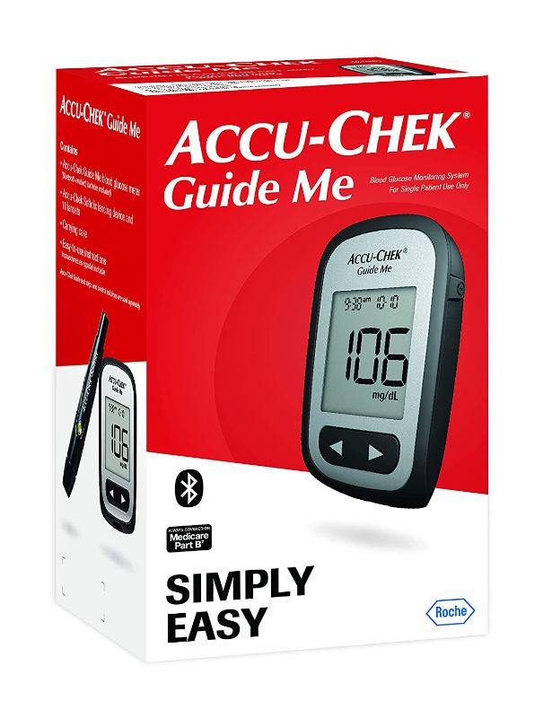 Photo 1 of ** USED ** Accu-Chek Guide Me Meter Diabetes Kit with Softclix Lancing for Diabetic Blood Glucose Testing
