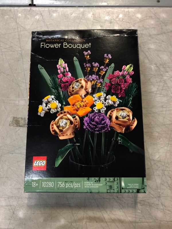 Photo 2 of (( FACTORY PACKAGED )) LEGO Icons Flower Bouquet 10280 Building Set for Adults (756 Pieces)
