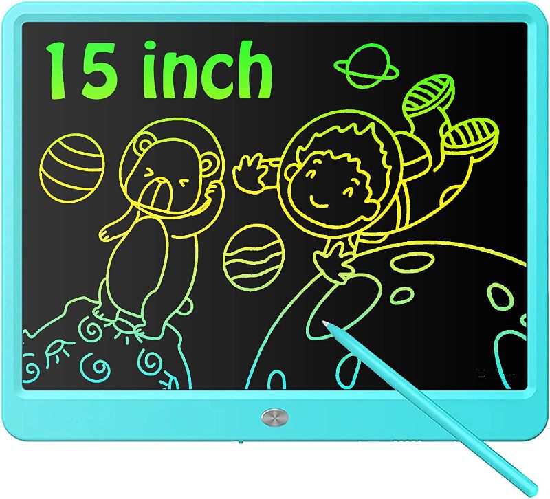 Photo 1 of (( WHITE )) Deecam LCD Writing Tablet 15 Inch Colorful Screen Drawing Board, Electronic Graphics Tablet Doodle and Scribbler Boards Bluey Toys for Kids Teen Boy Girl Adult Christmas Birthday Gifts Ideas
