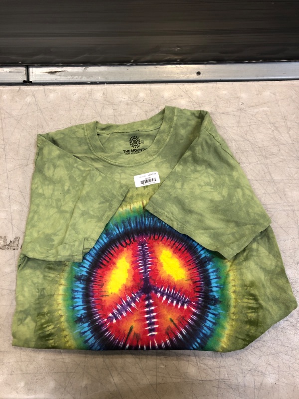 Photo 2 of ** USED ** (( SIZE MEDIUM )) Men's Peace Tie Dye T-shirt
