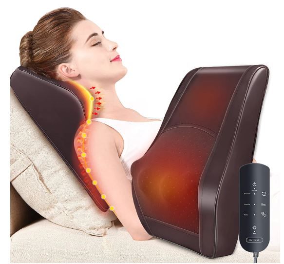 Photo 1 of ** USED ** Back Massager Neck Massager with Heat, Shiatsu Massage Pillow for Pain Relief, Massagers for Neck and Back, Shoulder, Leg, Christmas Gifts for Men Women Mom Dad, Stress Relax at Home Office and Car

