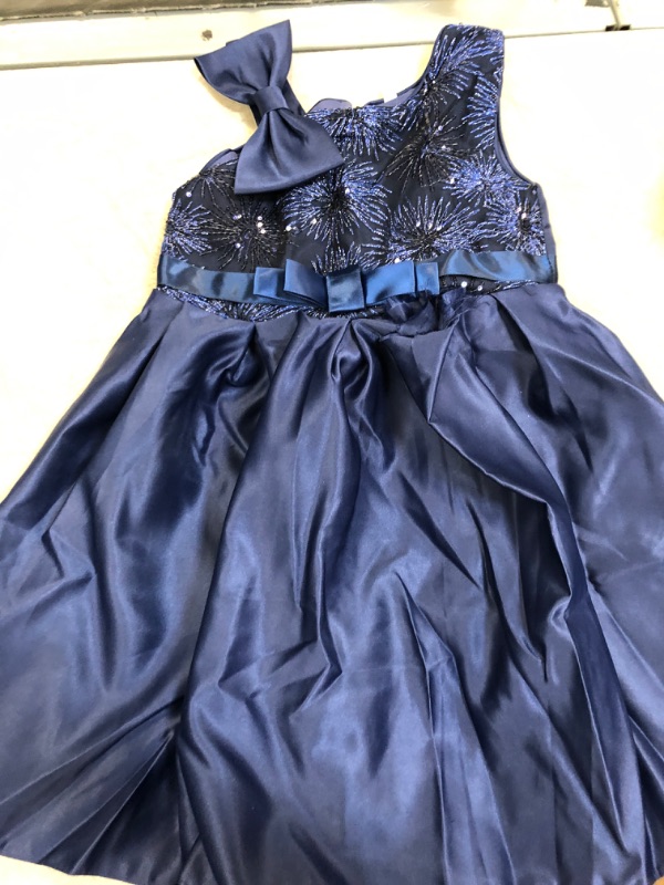Photo 1 of ** USED READ NOTES ** (( SIZE 4-5 YEARS OLD )) BLUE DRESS 