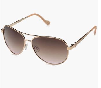 Photo 1 of ** USED ** Jessica Simpson J5702 Classy Metal Women's Aviator Sunglasses with 100% Uv Protection. Glam Gifts for Her, 59 Mm
