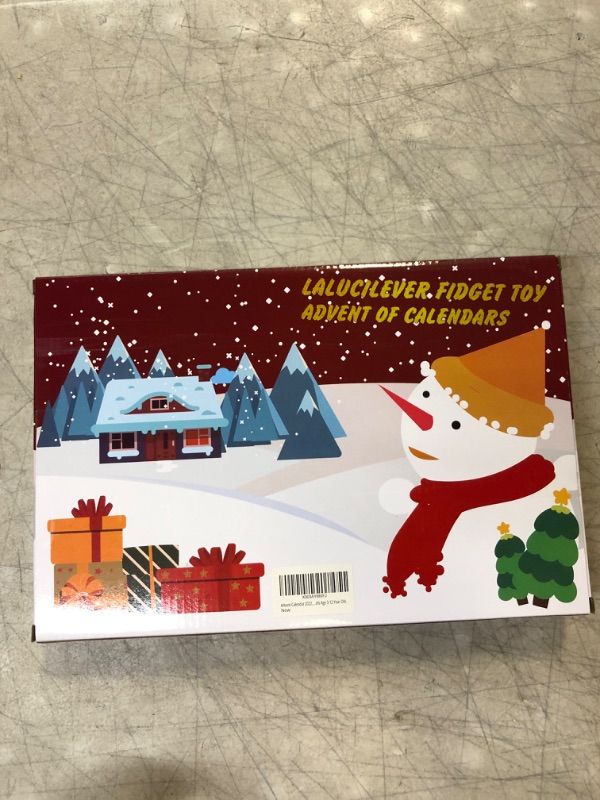 Photo 1 of Advent Calendar 2022, Lalucilever 25 Days Christmas Holiday Countdown Advent Calendars, Christmas Pop Fidget Toy Set Gift Box, Surprise Party Toy Gifts for Toddler Kids Teens Girls Age 3-12 Year Old. Plastic---factory sealed 