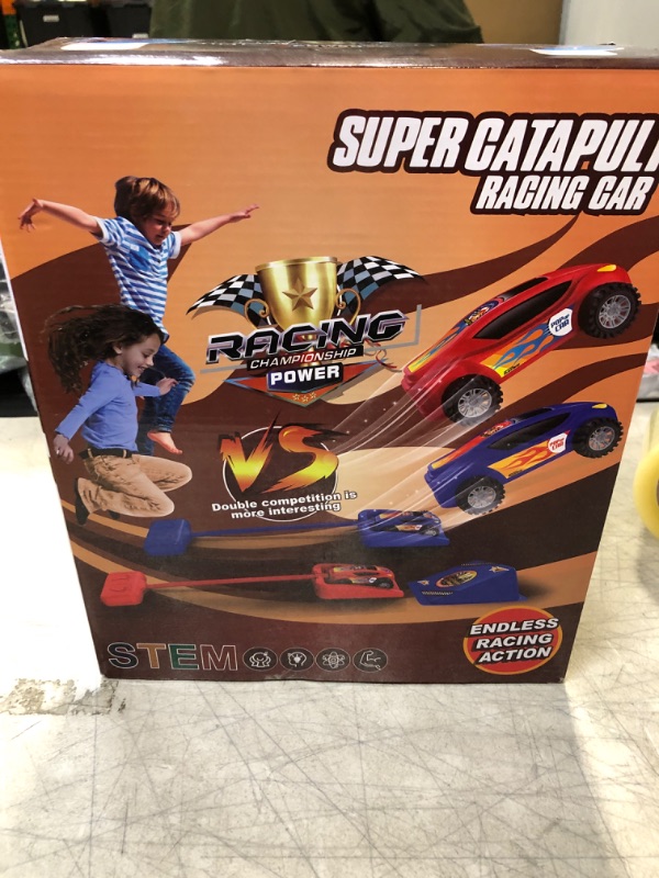 Photo 2 of XDR Sports Outdoor Play Toys Launch Rocket Cars, Foot Pneumatic Rocket Cars with 2 Air Powered Cars, Rocket Launcher for Kids 4 5 6 7 8 9 10 Birthday Gift Outside Toys for Kids Ages 4+-------factory sealed