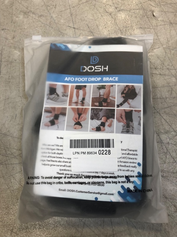 Photo 2 of DOSH AFO Foot Drop Brace - Drop Foot Brace for Walking - Use as a Left or Right AFO Brace - Ankle Foot Orthosis Support Brace for Men and Women - Drop Foot Braces are used for Stroke, MS, & much more…