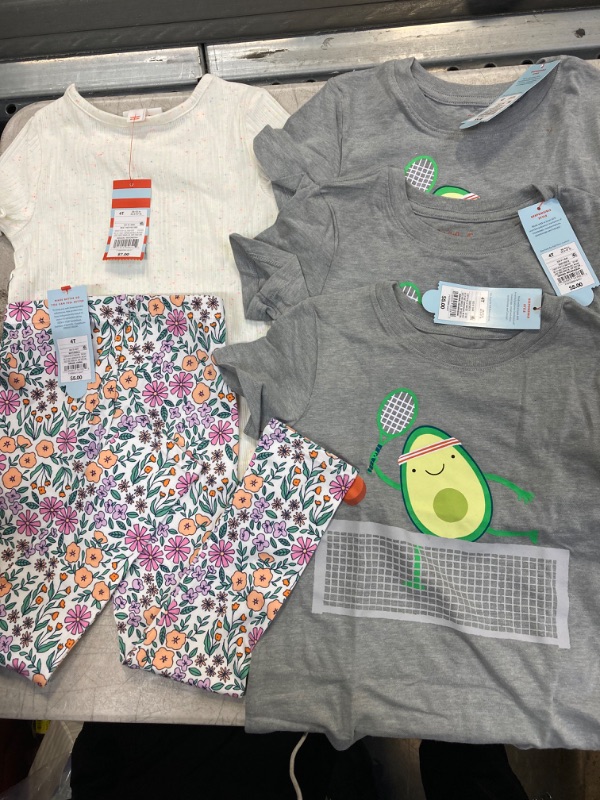 Photo 1 of 5 PCS KIDS CLOTHES & PANTS BUNDLE SIZE 4T