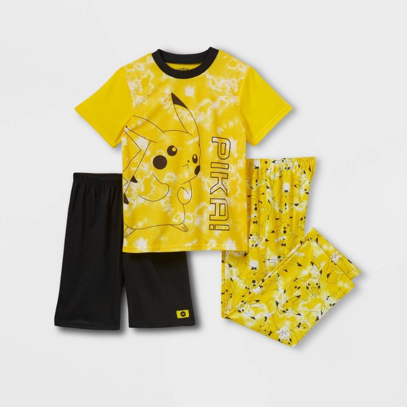 Photo 1 of Boys' Pokéon Pikachu 3pc Pajaa Set -
, SIZE M (8-10)