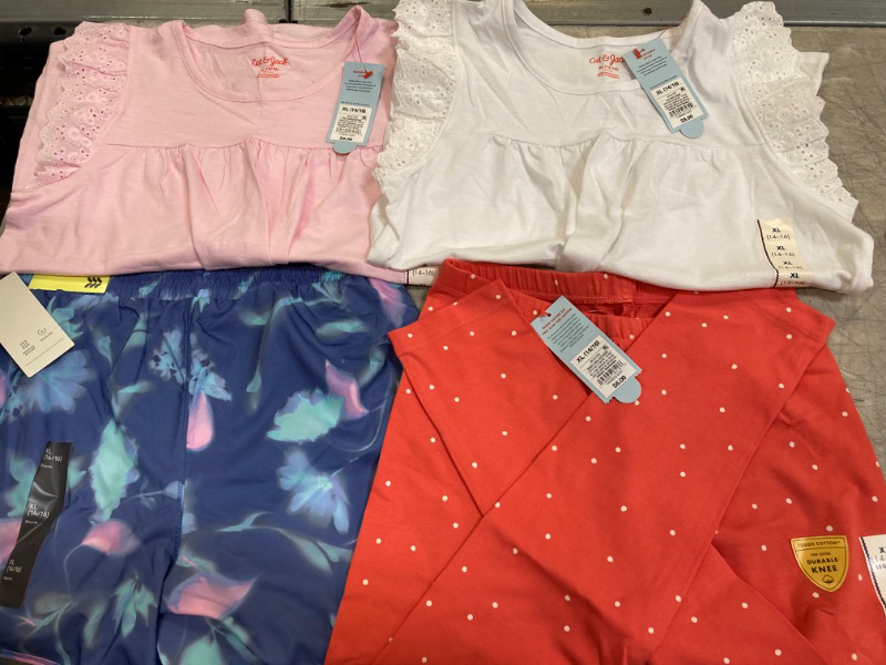 Photo 1 of 4 PCS KIDS CLOTHES & PANTS BUNDLE SIZE XL(14-16)