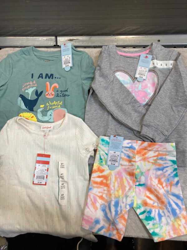 Photo 1 of 4 PCS KIDS CLOTHES & PANTS BUNDLE SIZE 4T