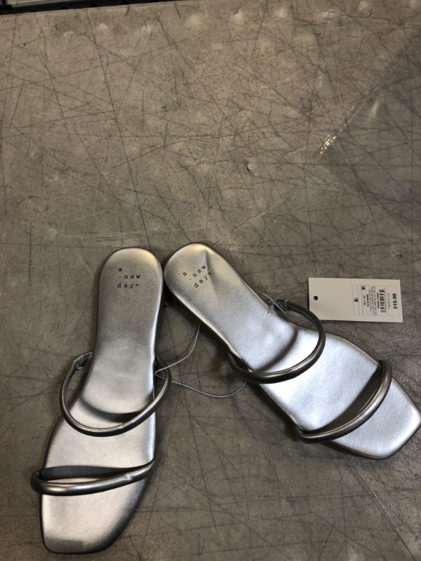 Photo 2 of A New Day Women S Winnie Skinny Strap Sandals, Size 8.5
