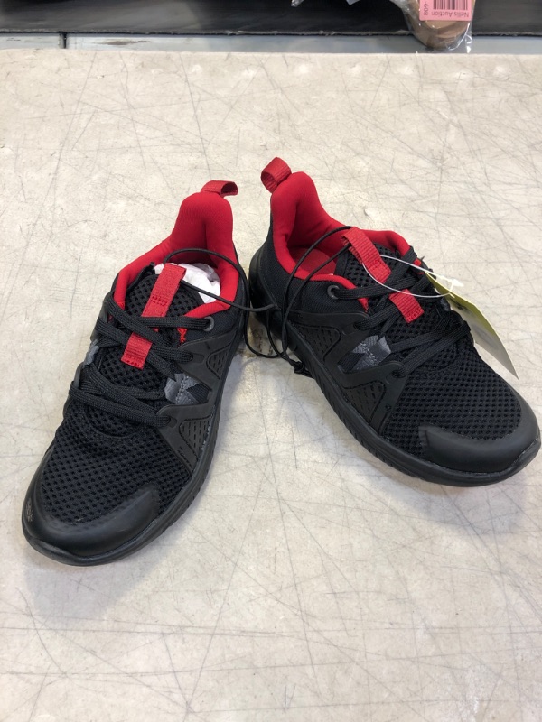 Photo 2 of Kids' Stormy Lace-up Performance Sneakers - All in Motion Red/Black 3

