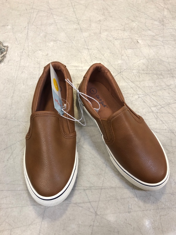 Photo 2 of Boys' Enzo Slip-on Sneakers - Cat & Jack Brown 1
