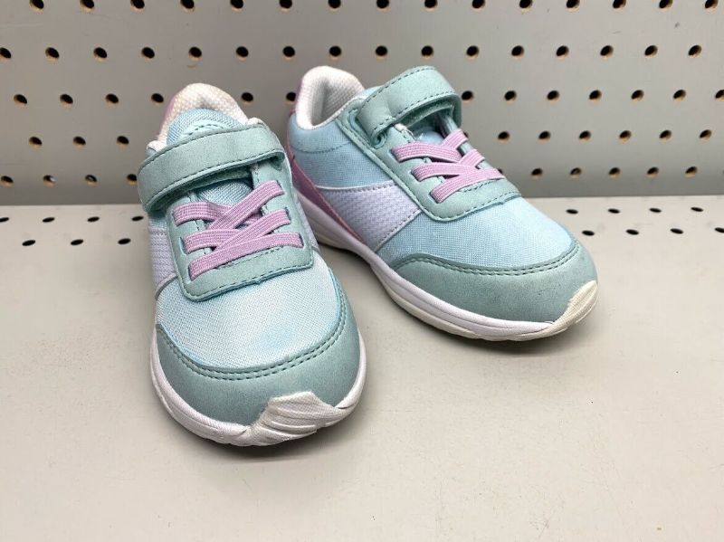 Photo 1 of Cat & Jack Girls Blue Pink Strap Athletic Shoes. 2