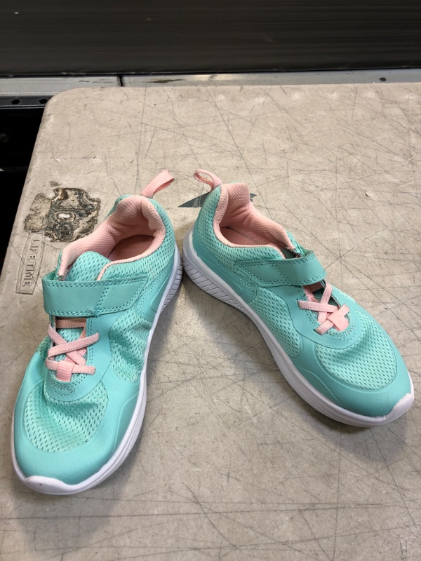 Photo 2 of Cat & Jack Girls Blue Pink Strap Athletic Shoes. 2