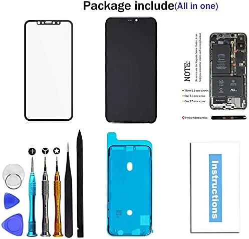 Photo 2 of Fixerman for iPhone Xr Screen Replacement 6.1 inch,LCD Display Touch Screen Digitizer Assembly with Repair Tools, Compatible with Model A1984, A2105, A2106, A2108 - Factory Seal