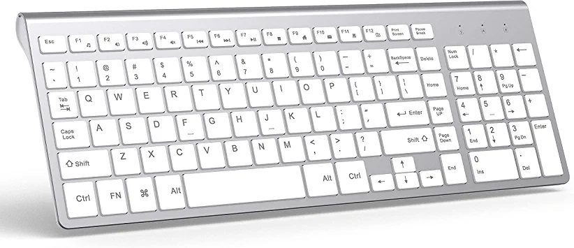 Photo 1 of J JOYACCESS Wireless Keyboard, 2.4G Slim and Compact Wireless Keyboard with Numeric Keypad for Laptop, MacBook air, Apple, Computer, PC
