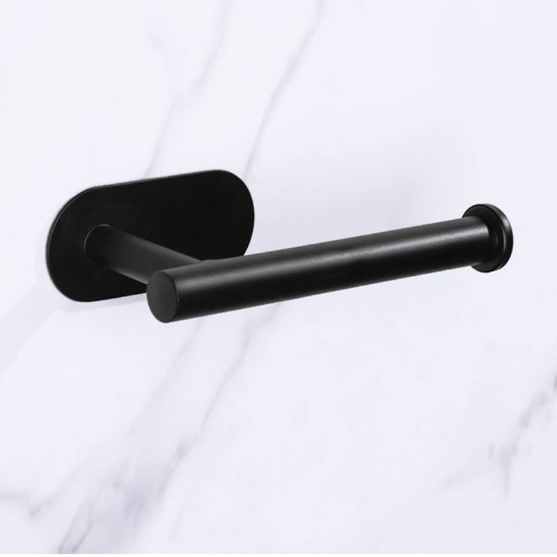 Photo 1 of Bathroom Toilet Paper Holder Black Wall Mount Roll Holder Stainless Steel for Kitchen Washroom