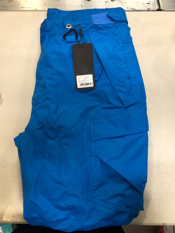 Photo 2 of ** USED ** (( SIZE M32/LARGE )) FREE SOLDIER Men's Waterproof Snow Insulated Pants Winter Skiing Snowboarding Pants with Zipper Pockets
