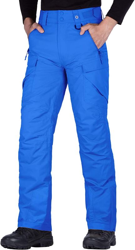 Photo 1 of ** USED ** (( SIZE M32/LARGE )) FREE SOLDIER Men's Waterproof Snow Insulated Pants Winter Skiing Snowboarding Pants with Zipper Pockets
