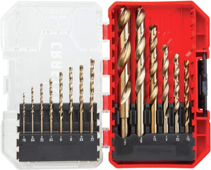 Photo 1 of ** USED READ NOTES ** CRAFTSMAN Drill Bit Set, Gold Oxide, 14-Piece (CMAM2214)
