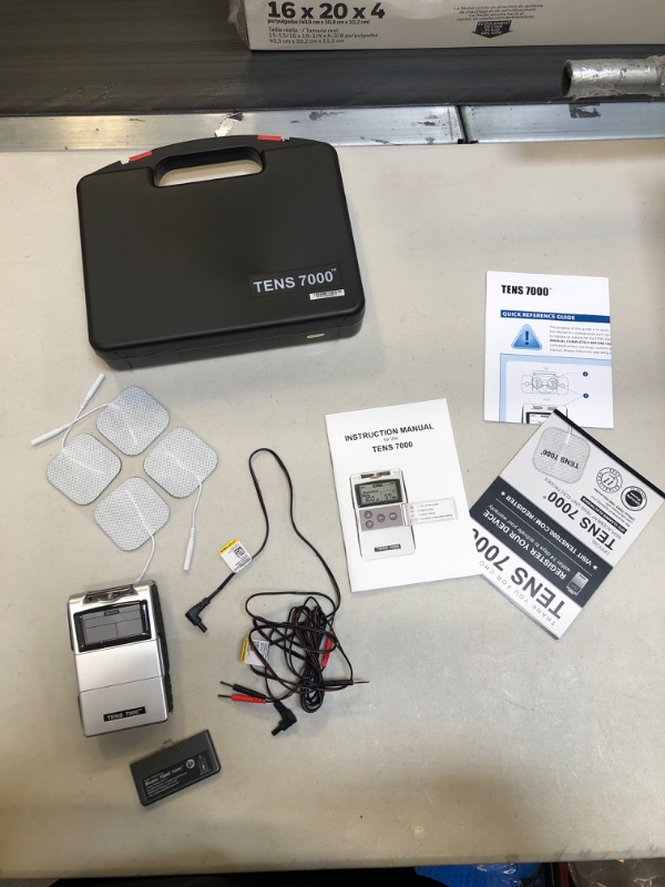 Photo 2 of ** USED READ NOTES ** TENS 7000 Digital TENS Unit with Accessories - TENS Unit Muscle Stimulator for Back Pain Relief, General Pain Relief, Neck Pain, Sciatica Pain Relief, Nerve Pain Relief
