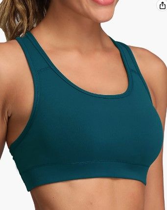 Photo 1 of ** USED ** (( SIZE MEDIUM )) Oalka Women's Racerback Sports Fitness Support Workout Running Bras
