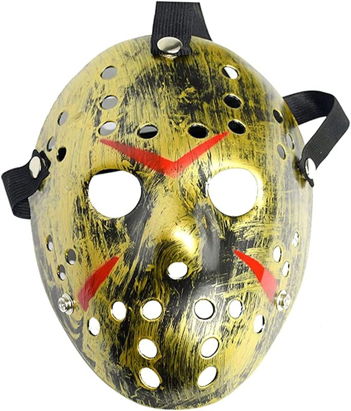 Photo 1 of 2x Halloween Jason Face Mask Retro Thicken Horro for Festivals, Masquerade Party, Carnival
