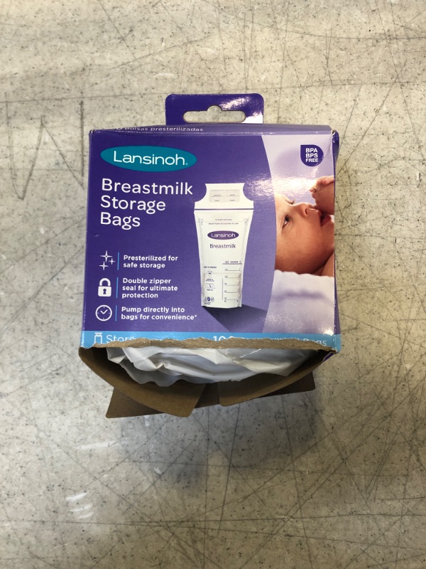 Photo 2 of Lansinoh Breastmilk Storage Bags, 100 Count Milk Storage Bags
