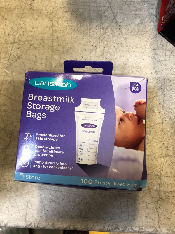 Photo 2 of Lansinoh Breastmilk Storage Bags, 100 Count Milk Storage Bags
