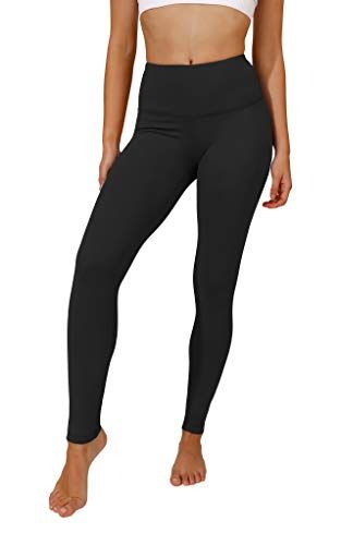 Photo 1 of 90 Degree by Reflex High Waist Squat Proof Interlink Leggings for Women - Black - Small
