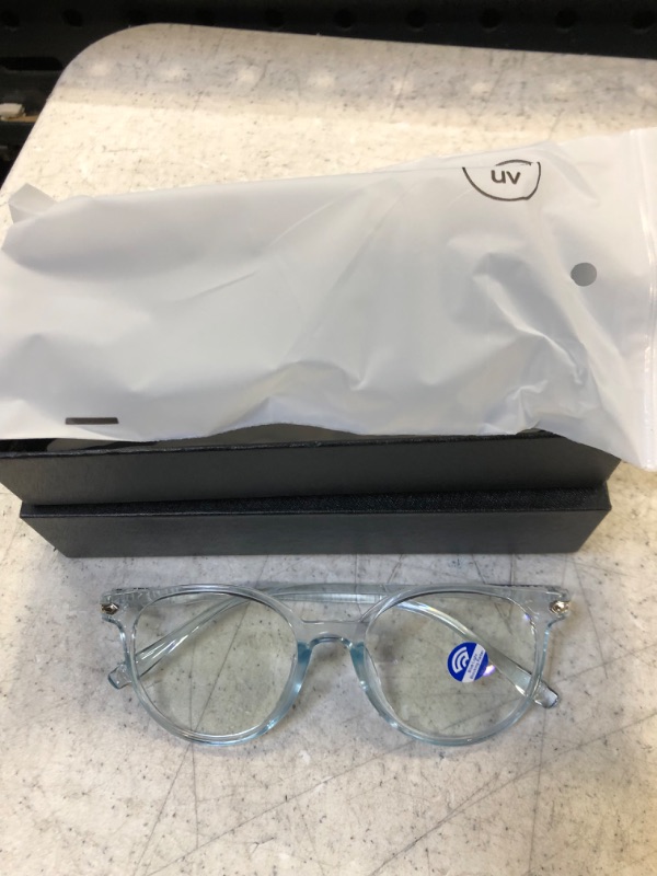 Photo 3 of Dr. Denese Blue Light Blocking Glasses Non-Prescription Computer, TV, Smartphones, Screen Support for Maintaining Eye Health, Eyestrain & Sleep - 99% Protection UVA/UVB Harmful Rays - Clear - 1 Pair
