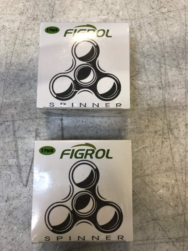 Photo 2 of 2 COUNT OF FIGROL Fidget Spinner, 2 Pack Fidget Toy Led Light Rainbow Finger Toy Hand Fidget Spinner-for Kids with ADHD Anxiety Stress Reducer(Yellow&Green)

