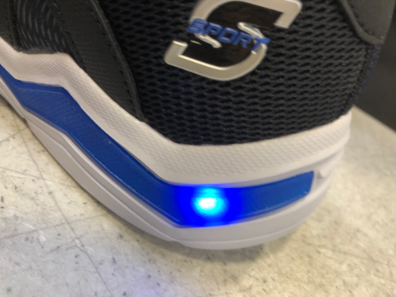 Photo 6 of Boys' S Sport by Skechers Riker Light-up Slip-on Performance Sneakers - Black/Blue SIZE 6
