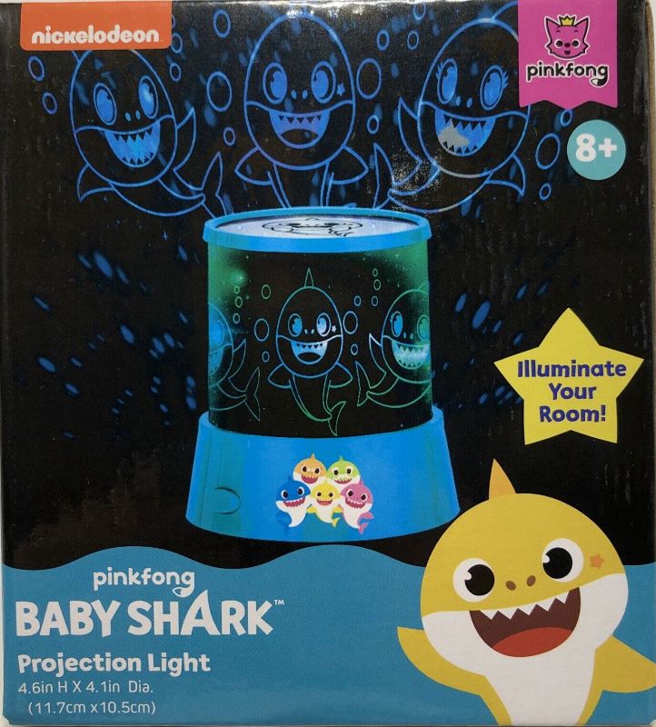 Photo 1 of Nickelodeon Pinkfong Baby Shark Projection Light, Nightlight, FACTORY SEALED