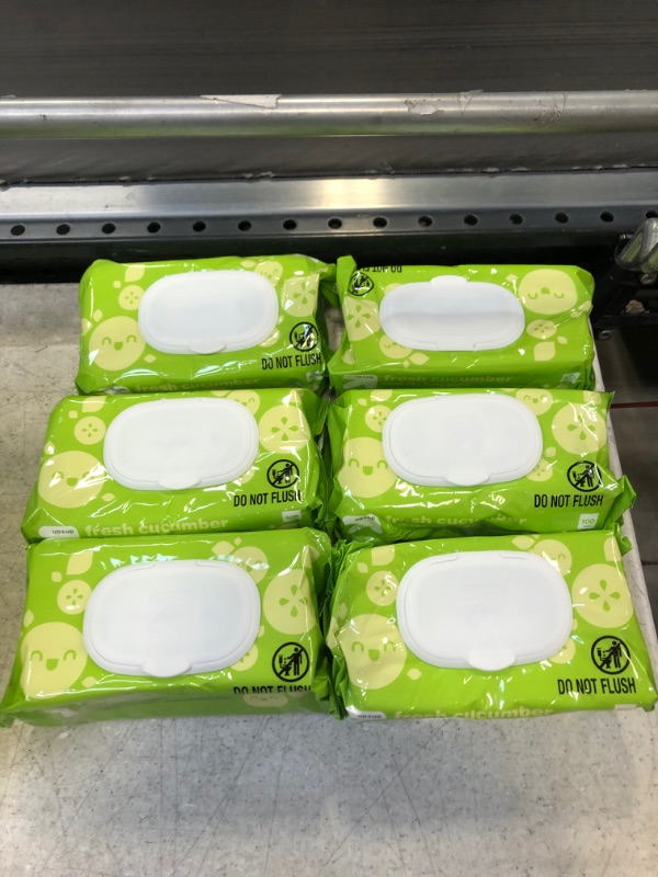 Photo 2 of 6 PACK OF Fresh Cucumber Baby Wipes- up & up™, EXP 091224